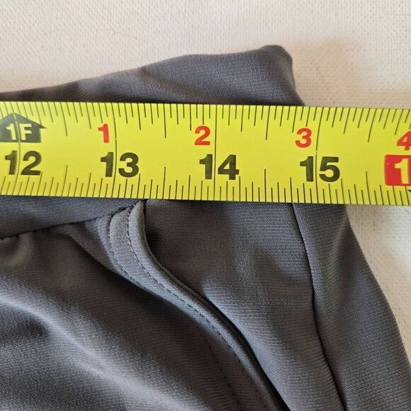 By JJ Womens Pull-On Stretch Tie-Bottom Hem Cargo Pocket Crop Pants Gray Medium - Picture 8 of 13